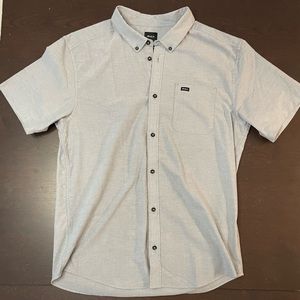 RVCA Short Sleeve Button Down Shirt (Slim Fit)